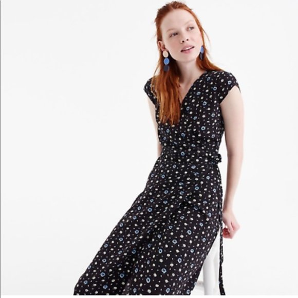 J. Crew Dresses & Skirts - 🌼 NWT J Crew Fabrizia Midi Wrap Dress